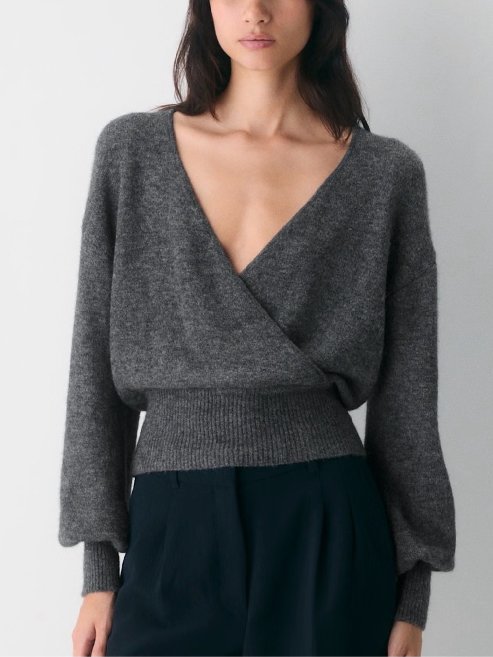 Aritzia Dear Sweater Charcoal Gray